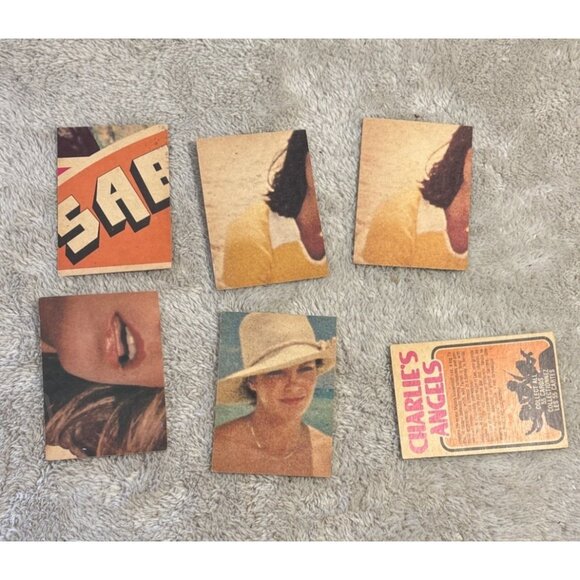 Vintage 1977 Charlies Angels Trading Cards Set Of 6 - Picture 2 of 2